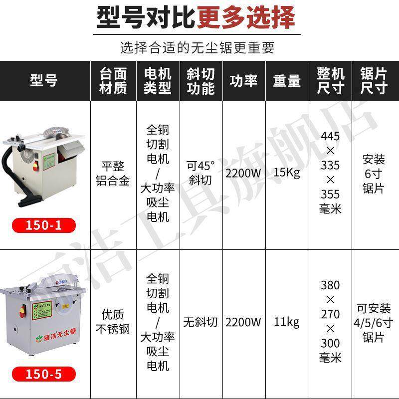 丽310洁无尘锯多功能锯台锯木铺木地板专用割机电工小型斜切切切