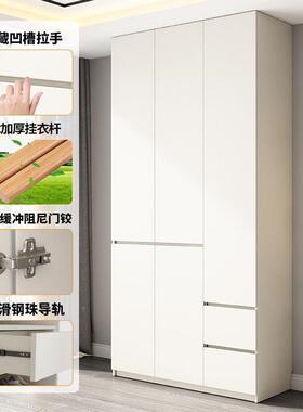 货ENF级实木欧松板INB衣柜现6免手拉现代极简新款卧室0深柜