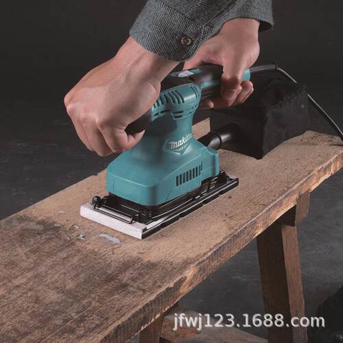 牧田95H砂纸震动0工打磨机长方QAT形电动具可3集尘吸尘砂纸机砂光