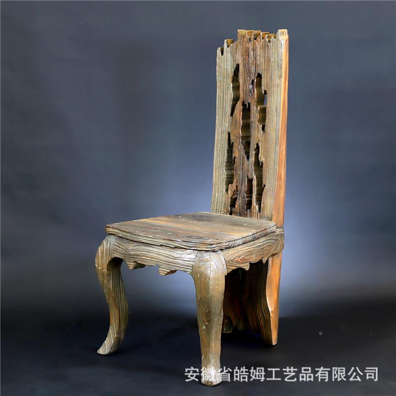 手CF19193工枯打造木小板凳小子三角桌靠桌椅供名宿创意桌装饰家