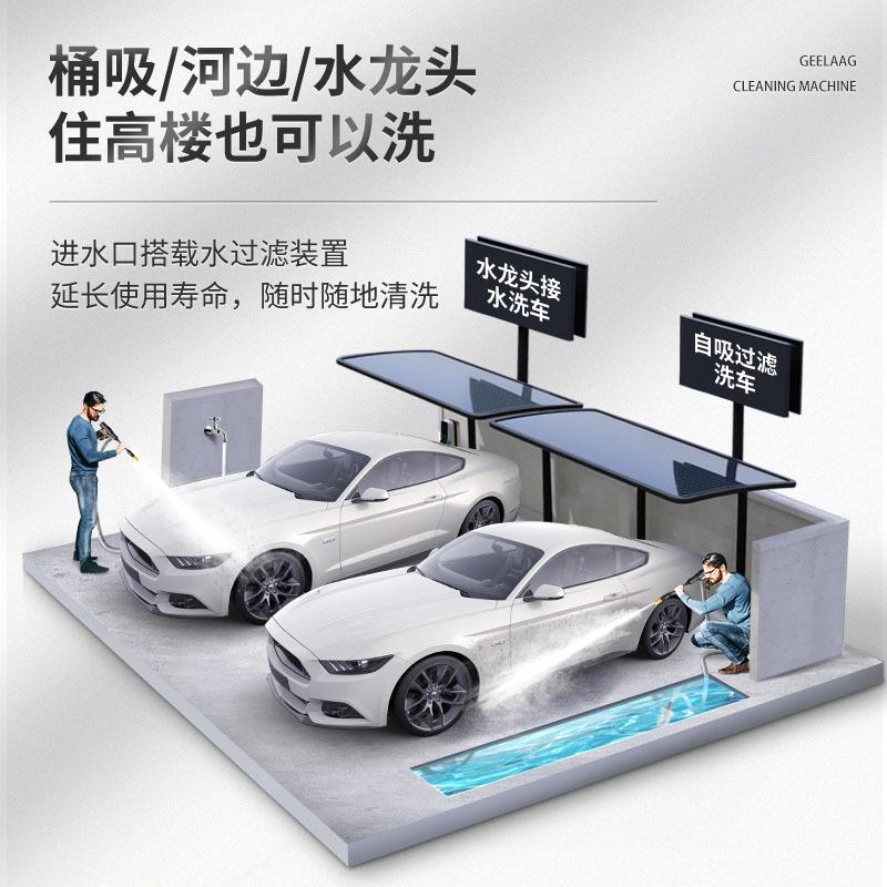 式戈GL-C8-A勒洗车机便携家用功率220V高压清洗机商用洗车泵大厂