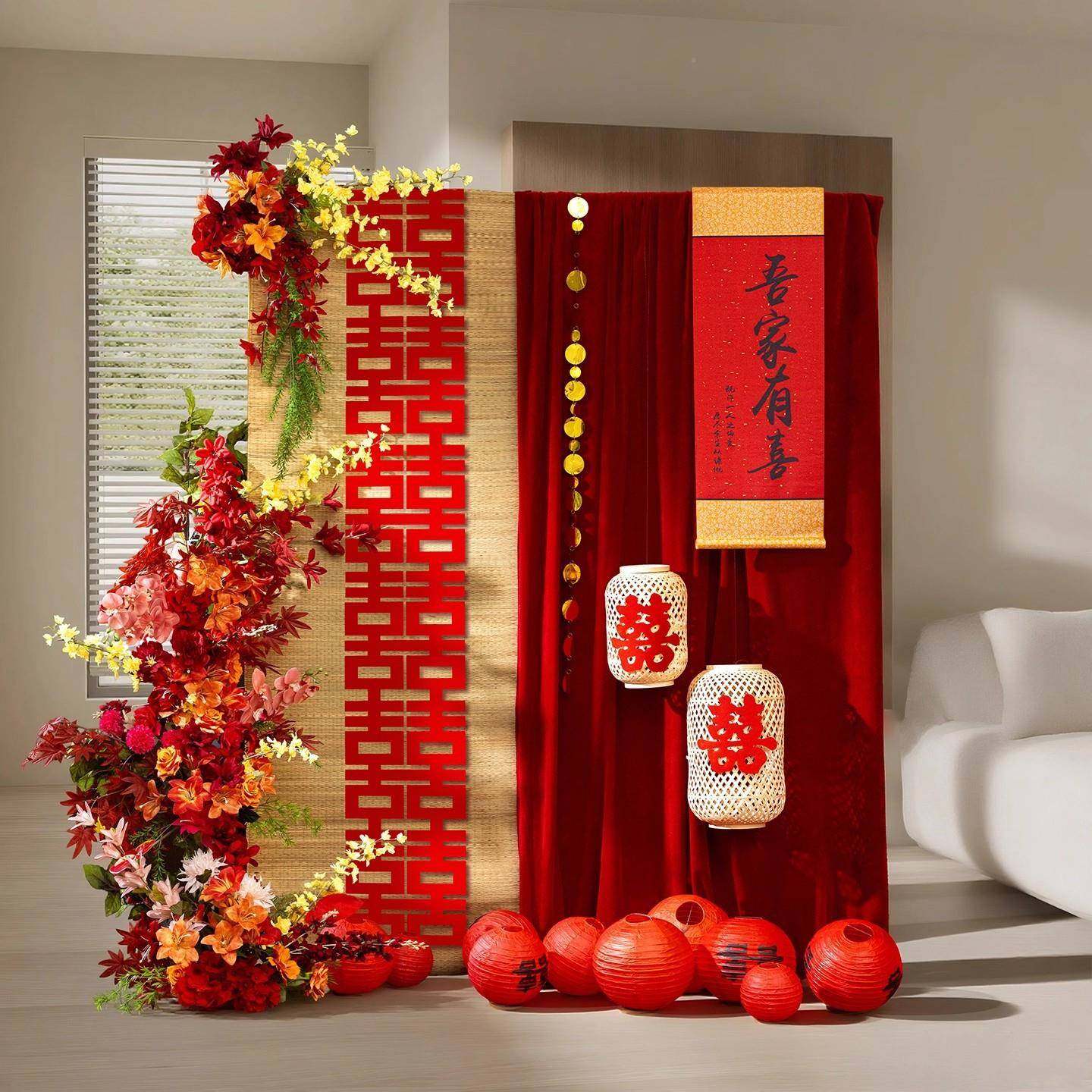 婚ZSG房男布置套装结婚迎宾晨袍拍背景方新房客厅女方卧婚礼室照,节庆用品/礼品,陪嫁用品套装,淘宝优惠券,粉丝福利购,淘宝优惠卷