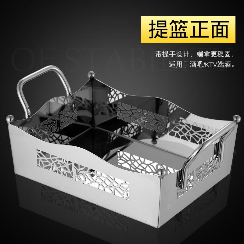 啤酒筐不锈EB592249钢长K方形冰桶酒VT装酒框啤酒篮啤酒框吧箱装