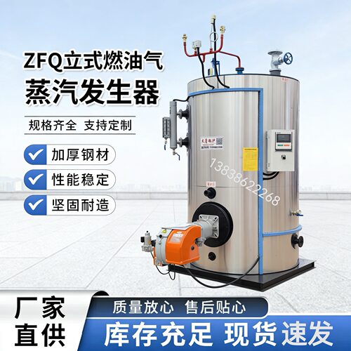 包装材料高温灭菌/调味品/脱水蔬菜/500公斤立式燃油气蒸汽发生器