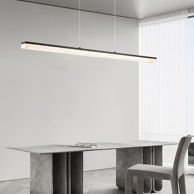 意式餐厅吊现代约简树灯脂冰裂吧台灯设计师新款创意一字长207条