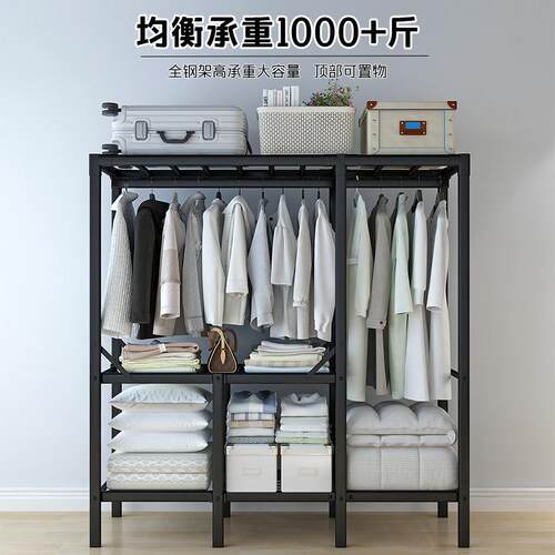 易衣柜免安装卧家用室衣fwC-1柜挂衣柜折叠简布衣柜大出租房用收