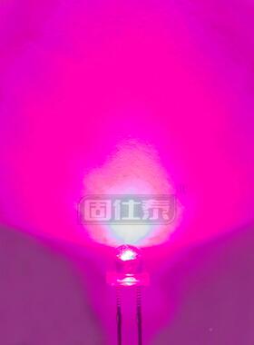 F8草帽QLN粉红光亮3000MCD透明直插珠8mmLED发光灯二极管超高长脚