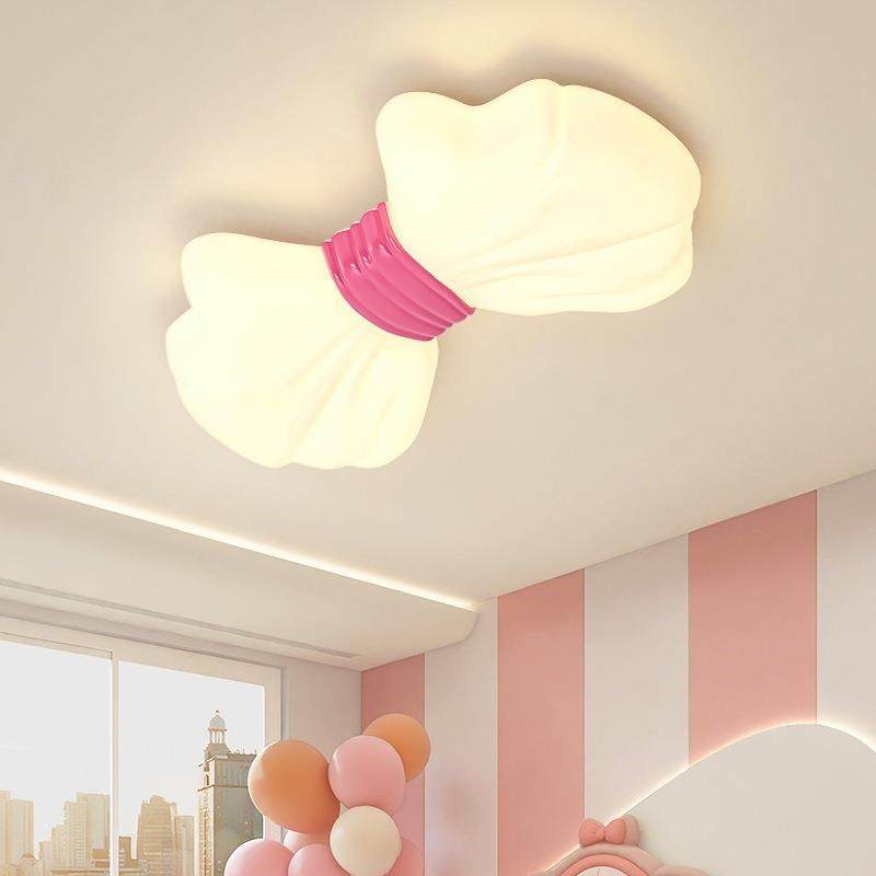 全光谱眼蝴蝶结卧室吸顶灯简168约女孩油子儿护童房灯奶风房主卧,家装灯饰光源,客厅吸顶灯,淘宝优惠券,粉丝福利购,淘宝优惠卷