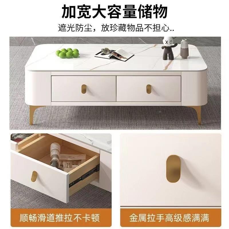 dpp茶型几家用客厅组电合茶几视柜装免安整装茶RNO几带抽屉小户软