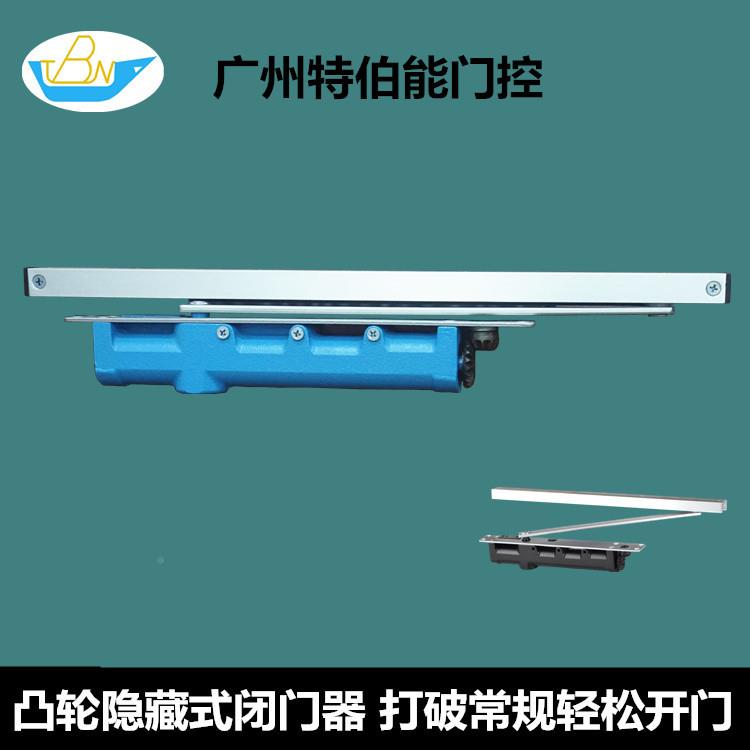 特伯能门高档铸本体凸轮隐藏式无碍阻通道推拉双开铁门定位暗藏式