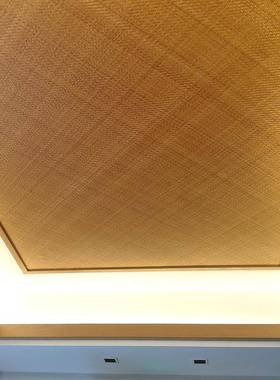 VHM7竹手工编F76H88S5修竹席装子餐厅酒楼馆饭店茶吊顶墙面装饰席