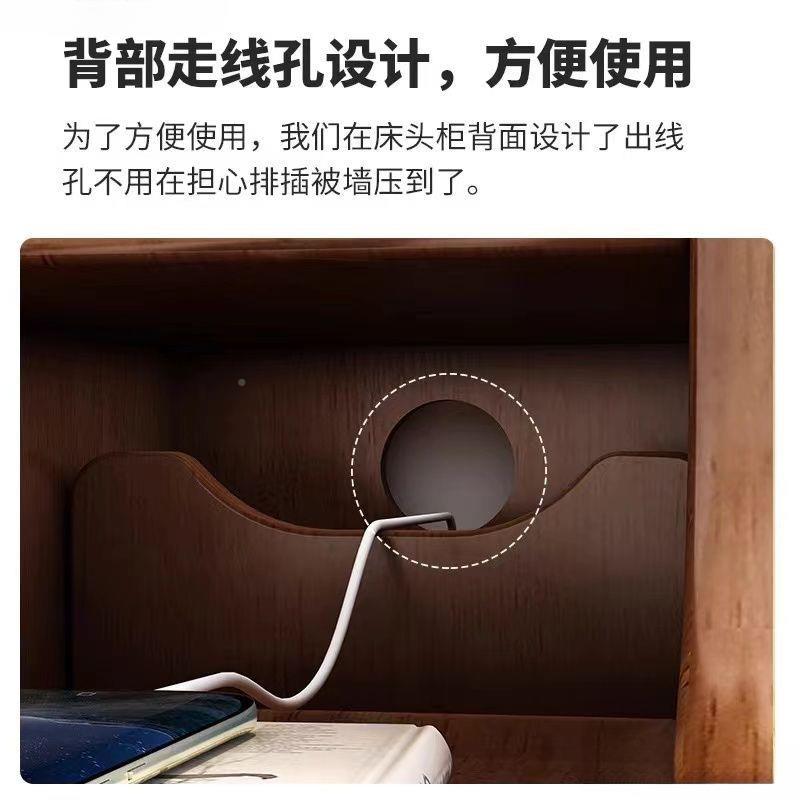 实木床柜迷超你小型UXI卧室极窄头床边柜窄夹缝收纳约全置物架