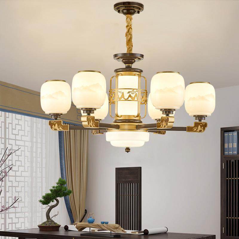 别中式吊灯墅复式楼大厅吊酒灯高端大气轻奢店大堂318中新国风大,家装灯饰光源,智能吊灯,淘宝优惠券,粉丝福利购,淘宝优惠卷