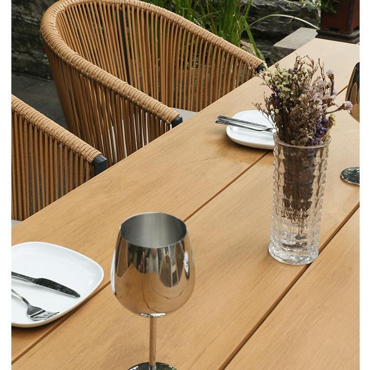 户外庭院桌椅外别墅露花天园桌椅藤椅露台阳简台MDB-5311休室闲桌