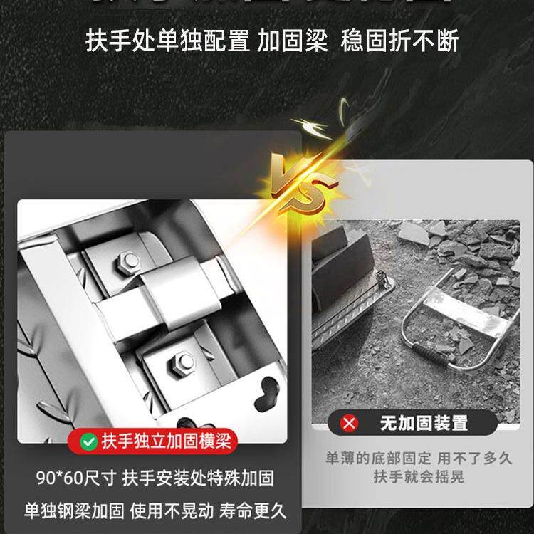 钢板车ML-银钢小推车拉货平板车推车搬车家用四轮拖折叠便携快手