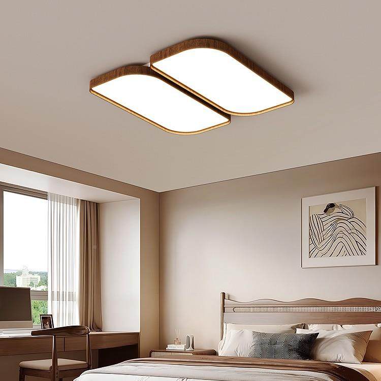 厅灯顶灯现吸代简约大气中古风卧室灯胡桃灯木色全屋智能具客987,家装灯饰光源,客厅吸顶灯,淘宝优惠券,粉丝福利购,淘宝优惠卷