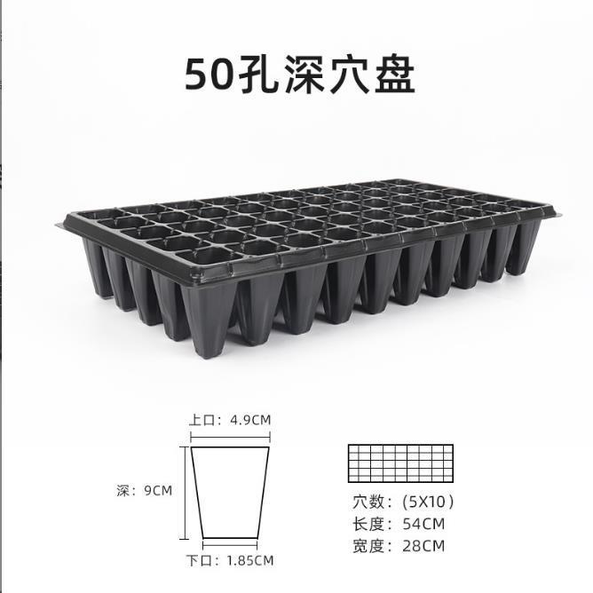 厂家加厚草莓穴盘林木穴盘百香果蔬菜育苗盘高脚加深林木育苗穴盘