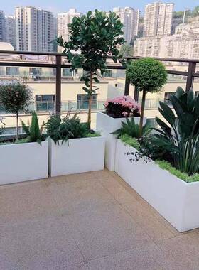 箱户外不锈钢花铁艺21464A坐池凳室内品造景露台隔断花盆花阳台成