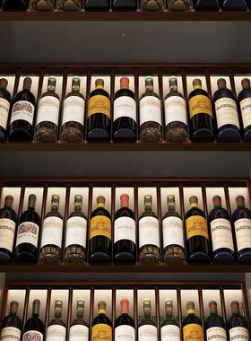 酒柜铁艺红酒放斜层架金属F9658THJ亚悬光黑挂装饰发光酒定展示架