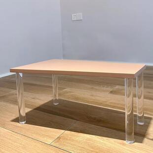 厂家定高透明亚克桌脚678吧亚力克力作桌脚书桌台支撑桌腿规格齐