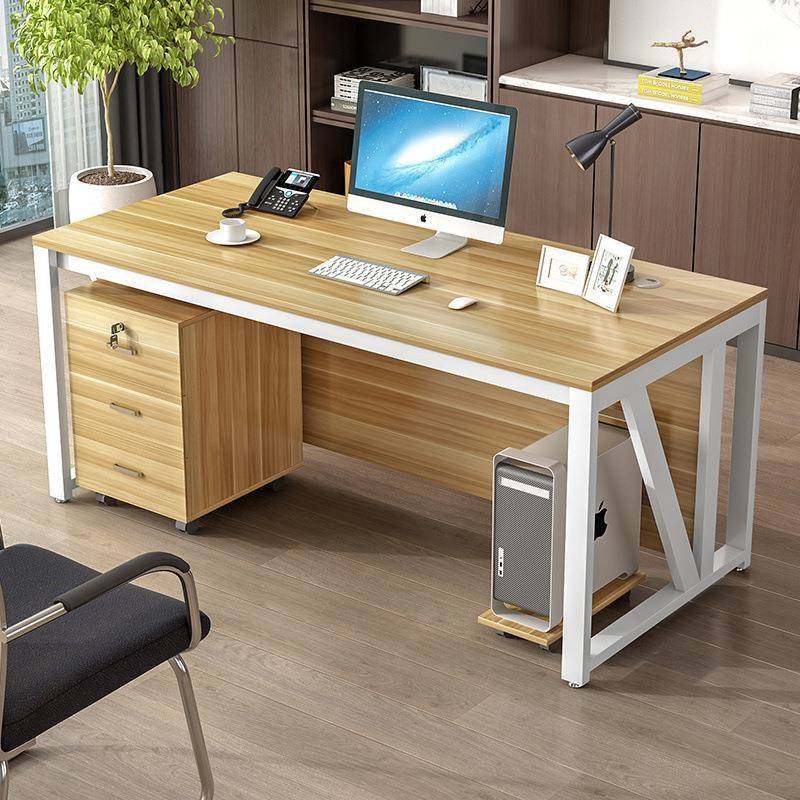 职员办公桌单人电桌简易办公室书桌简脑约家字用写桌培子训见详情