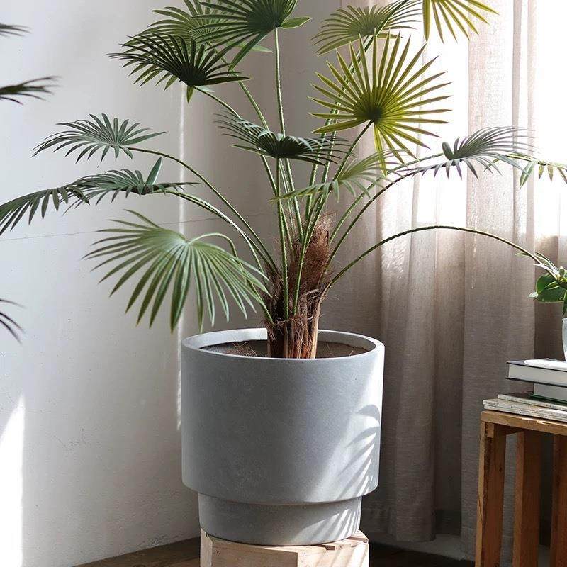 北欧大口镁水泥花饰YG13落地绿植种径盆植盆客厅商场大堂装散尾葵,家居饰品,花盆,淘宝优惠券,粉丝福利购,淘宝优惠卷