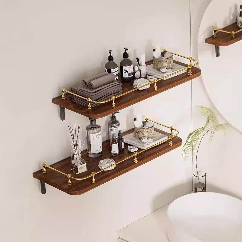 木隔墙置物架壁挂0911式一字板支架浮动式壁书架实浴室厨房简约置