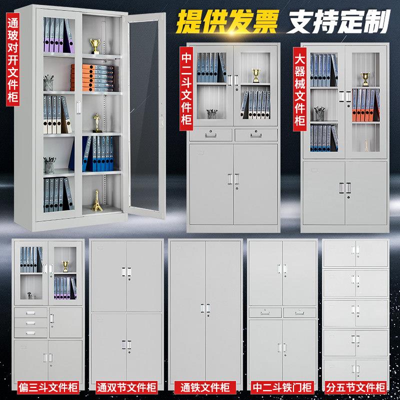 钢制档案柜文件柜凭证柜收纳柜员工更衣柜铁皮柜套色柜订做订制柜