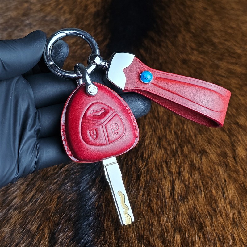 适用法拉利488钥匙包手工定制SF90/812/F8高档汽车roma钥匙套壳扣