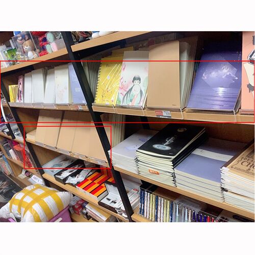 书柜书架陈列文具店陈列亚克力支撑架书立书架本册架展示本子文创