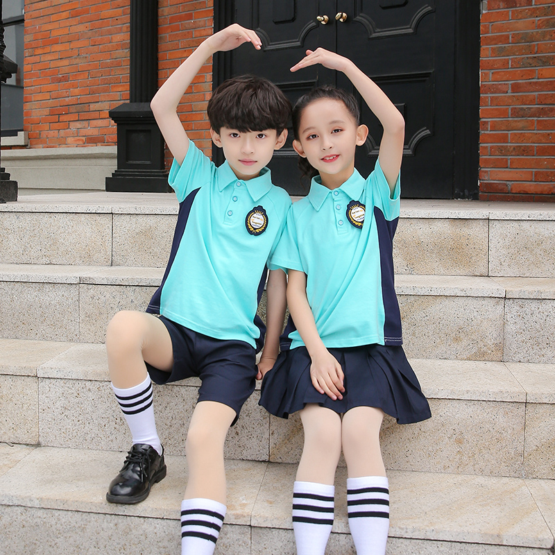 幼儿园园服夏装英伦风儿童校服套装小学生幼稚园班服短袖裙子夏天