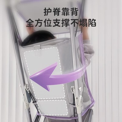 KK小憨豆婴儿推车儿童遛娃神器轻便一键折叠口袋车宝宝高景观KP2