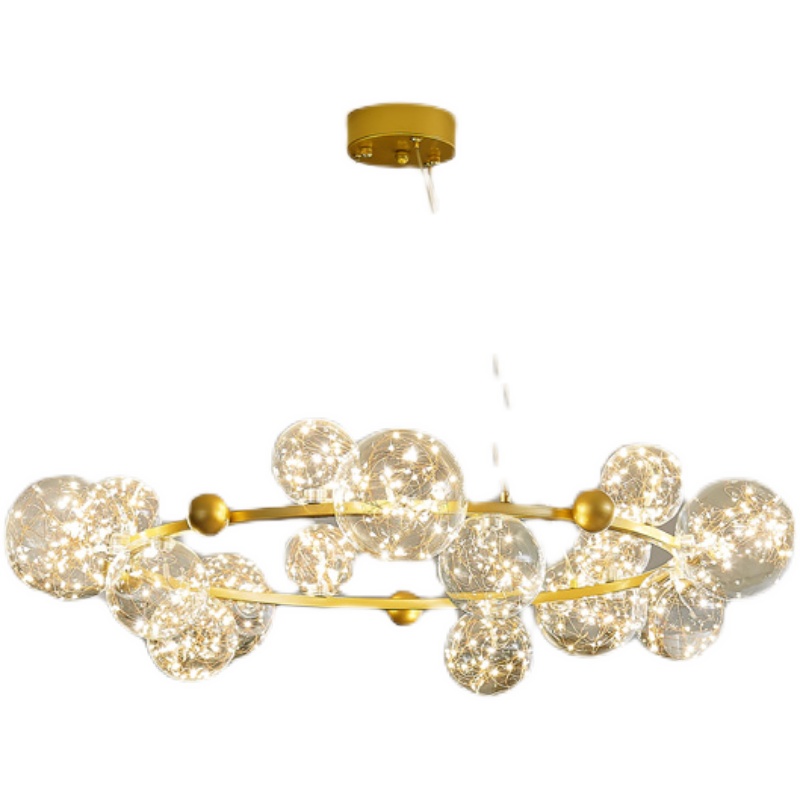 设计师创意轻奢北欧网红满天星吊灯家用客厅餐厅卧室服装店泡泡灯