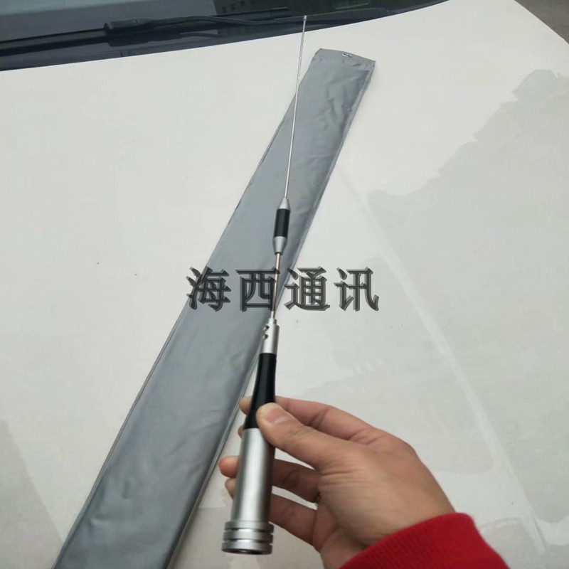 M506 双段UV天线 车台对讲机苗子 车载电台高增益 不锈钢旗杆65CM