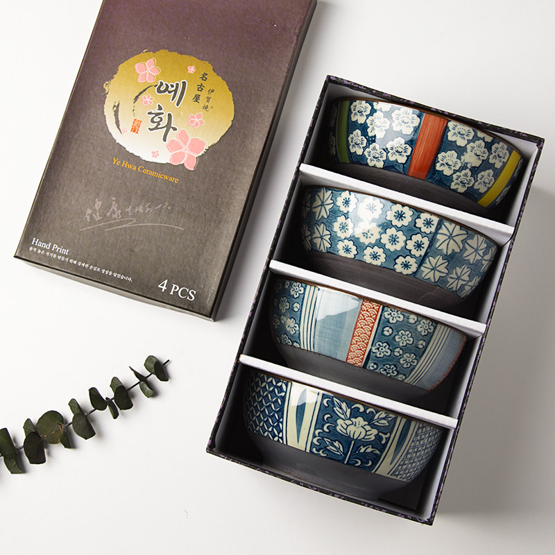 墨色日式餐具陶瓷碗面碗吃饭的碗网红2021新款米饭碗家用好看的碗