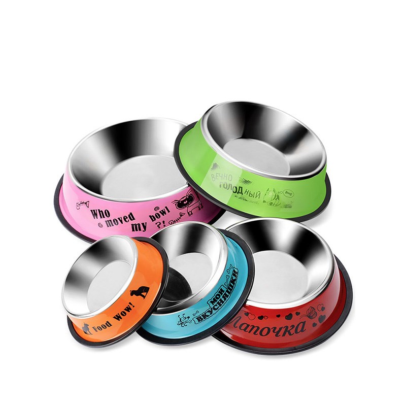 不锈钢狗碗狗盆防打翻狗食盆特大号狗饭盆大型犬中型犬宠物喂食器