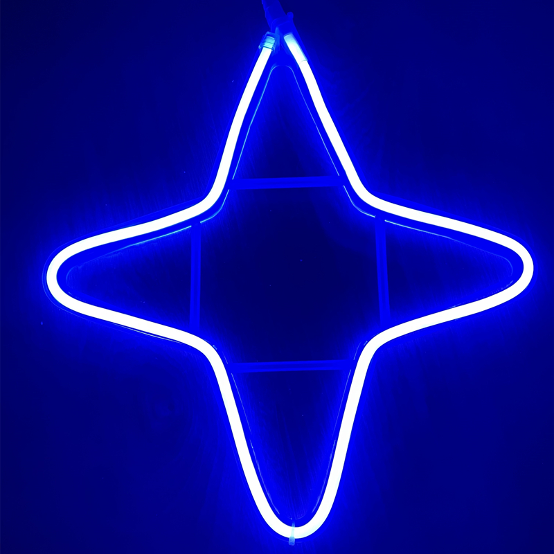 北极星灯春节过新年挂树灯星星灯四角星街道商场工程装饰彩灯串灯