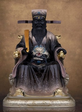 汉白玉包公包青天人物摆件包拯包文正阎罗天子中式客厅装饰工艺品