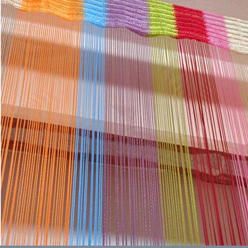 包邮 多彩直线帘 装饰线帘 隔断/窗帘装饰背景墙门帘挂帘