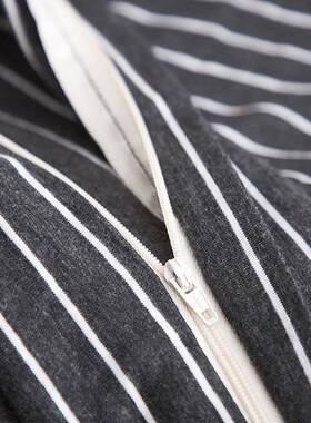 天竺棉四JYT件套式针棉纹被套条日被子床单床笠织1.51.8床上用品