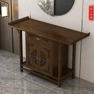 新中式供桌香LJT案玄关景台家用玄关桌端台玄关中堂桌桌柜香火供