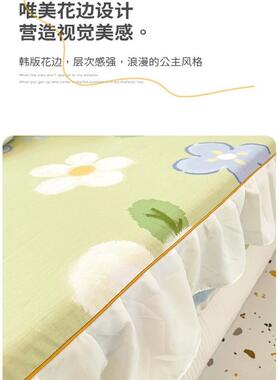 纯棉花边床笠件全棉榻榻米垫VLK套保护罩防滑床单2爆0单25款床三