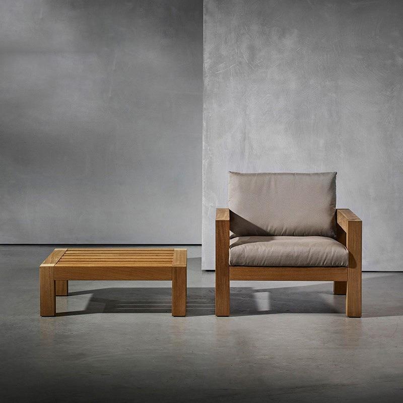 218户外柚木沙店发防水露花园别墅酒样板房庭天院茶几室外具家实木