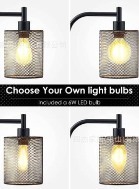 亚马跨境爆款落地灯设工古业网格计FL2103现代逊简约设计复客厅阅