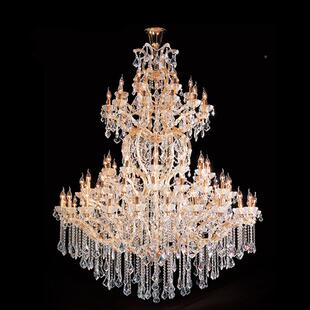 大复式 客大厅吊墅灯楼梯间 QDC楼水晶吊灯别酒店工程厅灯大气欧式