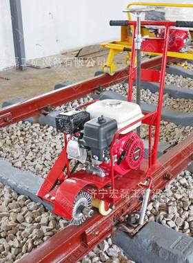 轨道钢轨除锈机内燃火车轨道面抛光60147钢机手推式铁路轨打现磨机货