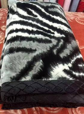 冬加厚双拉层毛毯奶9斤黑白牛LMZ季纹绒毯舍尔毛毯秋冬潮单双人被