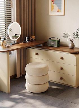 新款梳妆台柜一可旋转胡体桃古木大小户型斗QFB法式现代伸缩中风