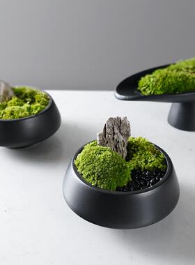 新中售式仿真绿色植物JHV盆景客厅边花几艺楼处别茶墅样板房软装