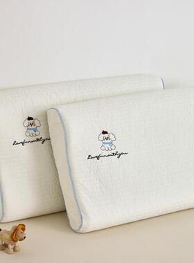 学天儿童胶枕头成人枕芯透然气全棉枕乳XNW睡眠A类幼婴儿科护颈设